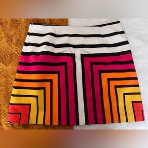 Retro geometric skirt